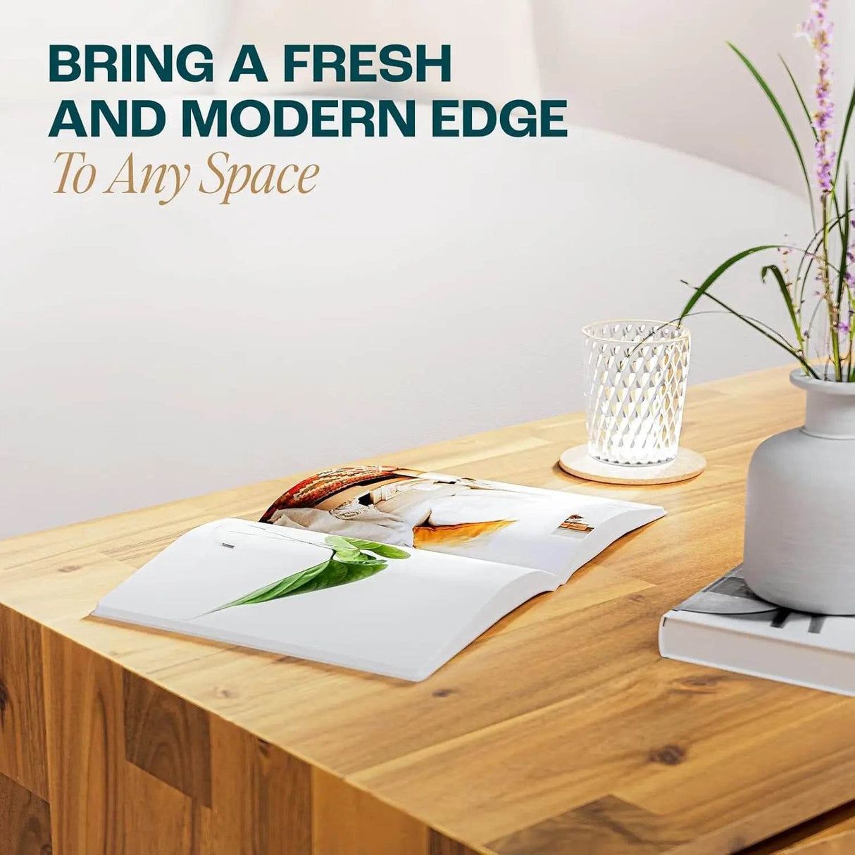 Mid-Century Modern Solid Wood Coffee Table - Omega Lifestyles