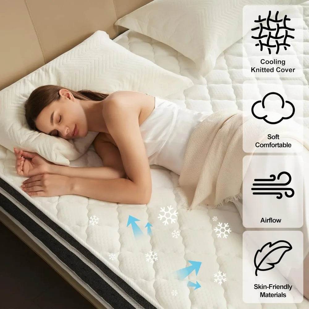 Medium Hybrid Memory Foam Mattress - Sleep Galleria