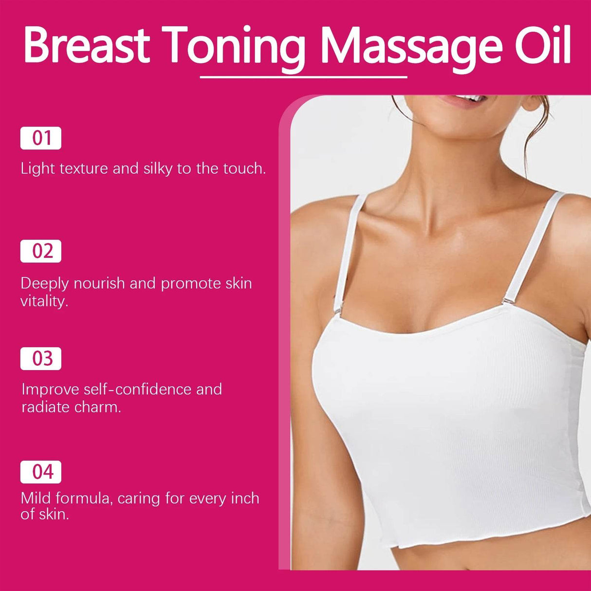 Breast Firming Massage Oil Elasticity Enhancing Care