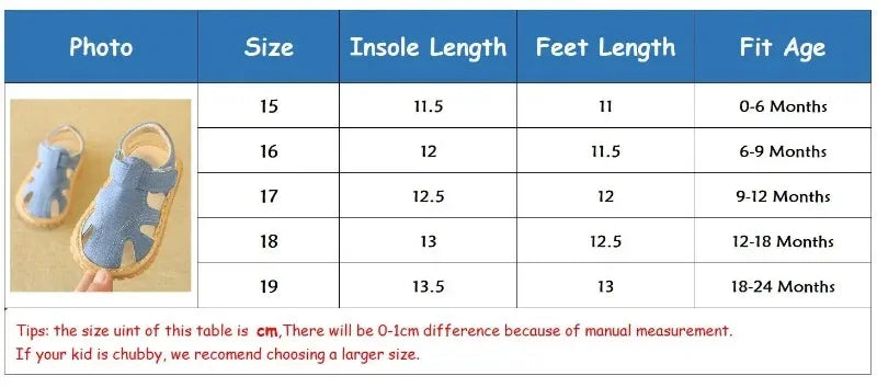 Baby Anti-Slippery Sound Sole Soft Indoor Toddler Sandals - Omega Lifestyles