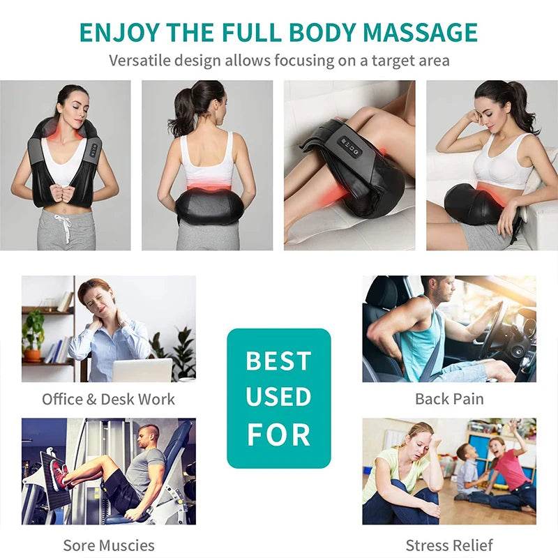 Deep Tissue Shiatsu Neck Shoulder Massage Device - Sleep Galleria