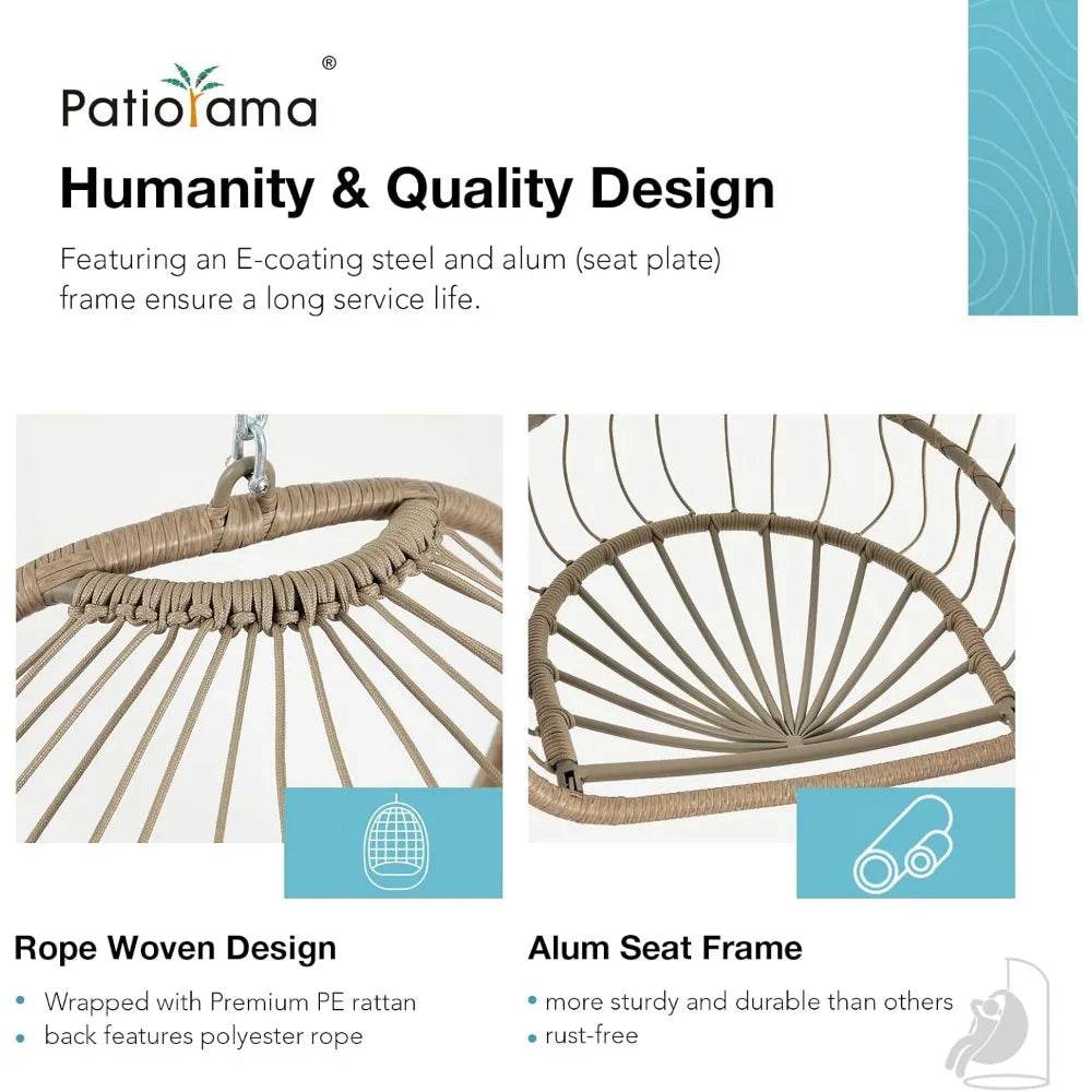 Indoor Outdoor Foldable Egg Swing Chair - Omega Lifestyles