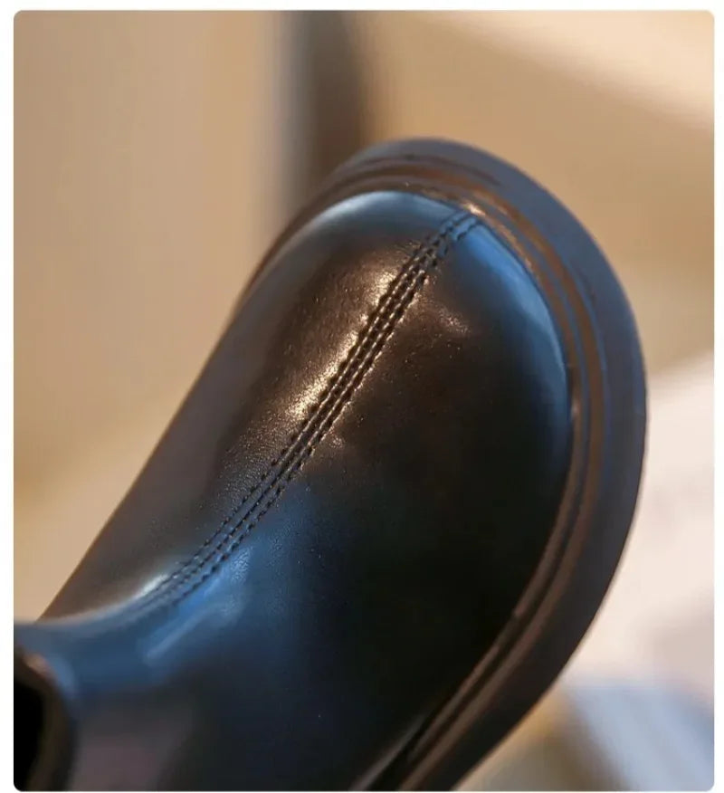 Children's Waterproof Leather Anti-Slippery Ankle Boots - Omega Lifestyles