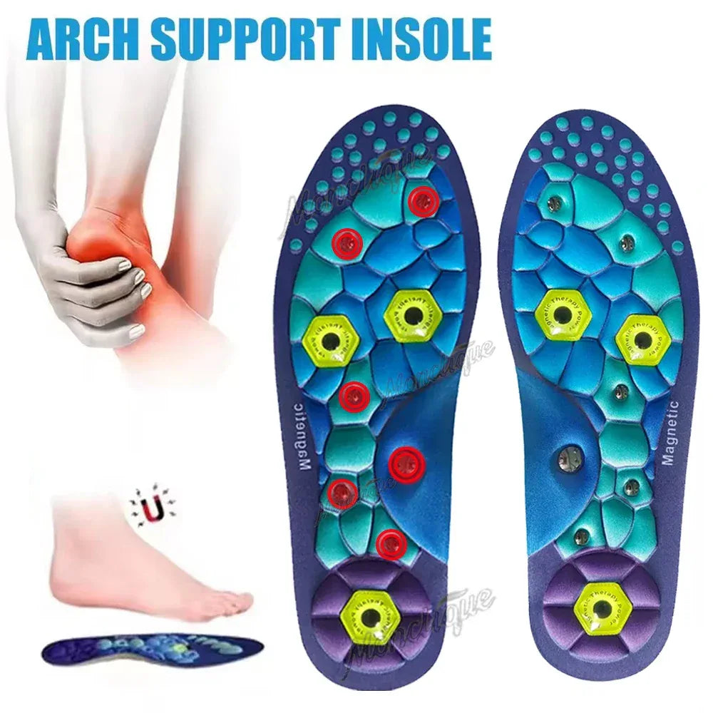 Orthopedic Magnetic Technology Shock-Absorbing Massage Insoles - Omega Lifestyles