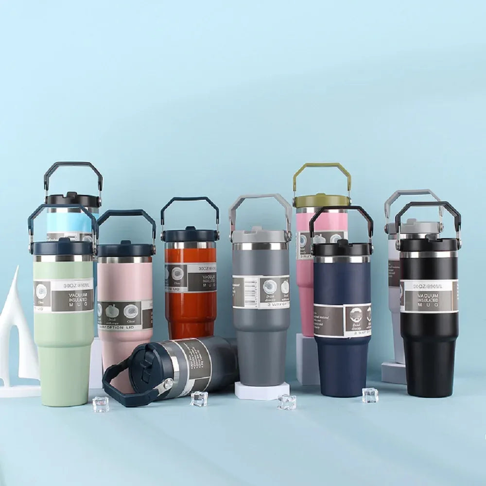 30-Inch Stainless Steel Insulated Thermos Travel Bottle - Omega Lifestyles