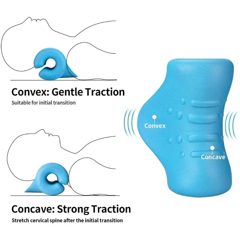 Ergonomic Cervical Spine Neck Traction Stretching Pillow - Omega Lifestyles