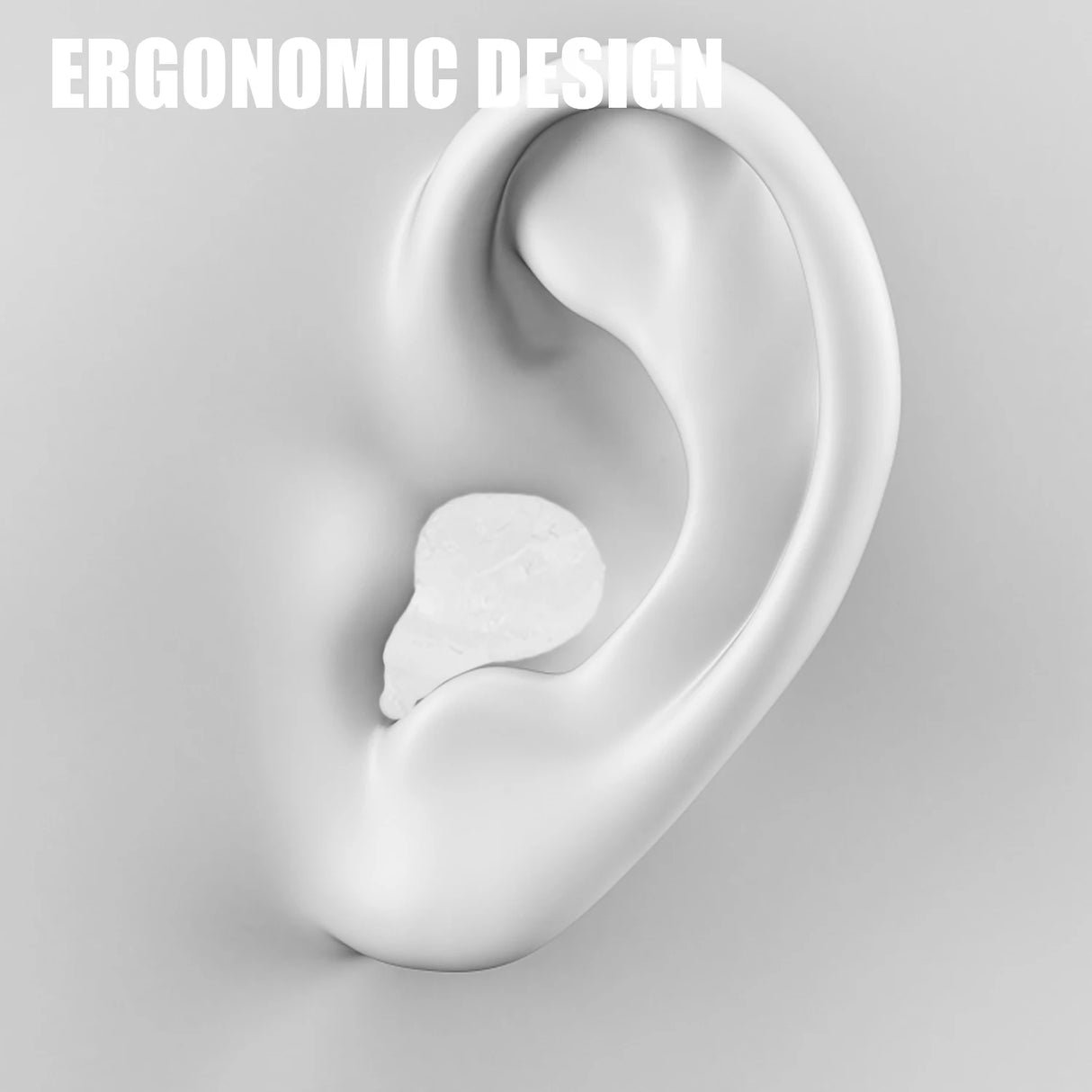 Soft Silicone Noise Cancelling Earplugs Pack of 6