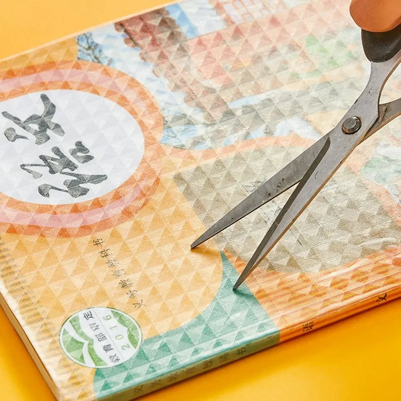 Pack of 10 Transparent Self-Adhesive Book Cover Film Set