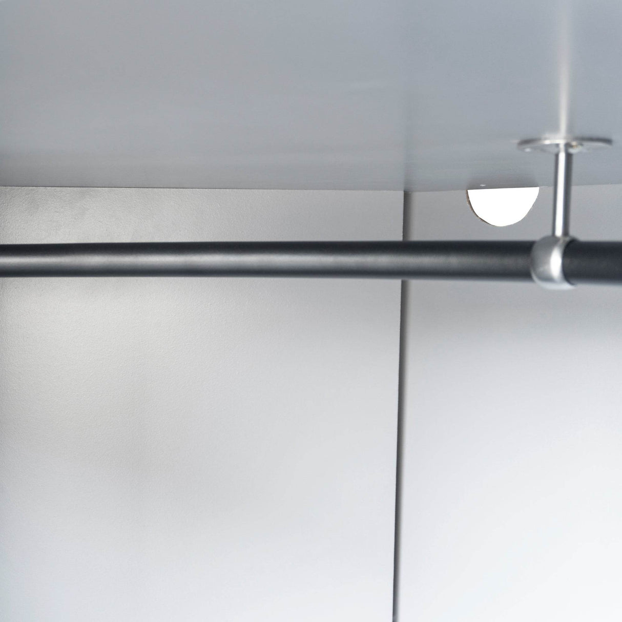 Polygon Corner Space-Saving Gray Particle Board Wardrobe - Omega Lifestyles