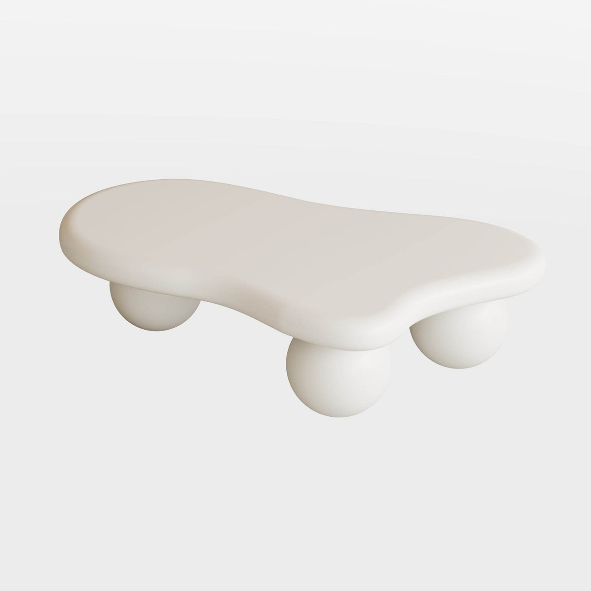 Modern 40-Inch Cloud Shaped Lacquered Coffee Table - Sleep Galleria