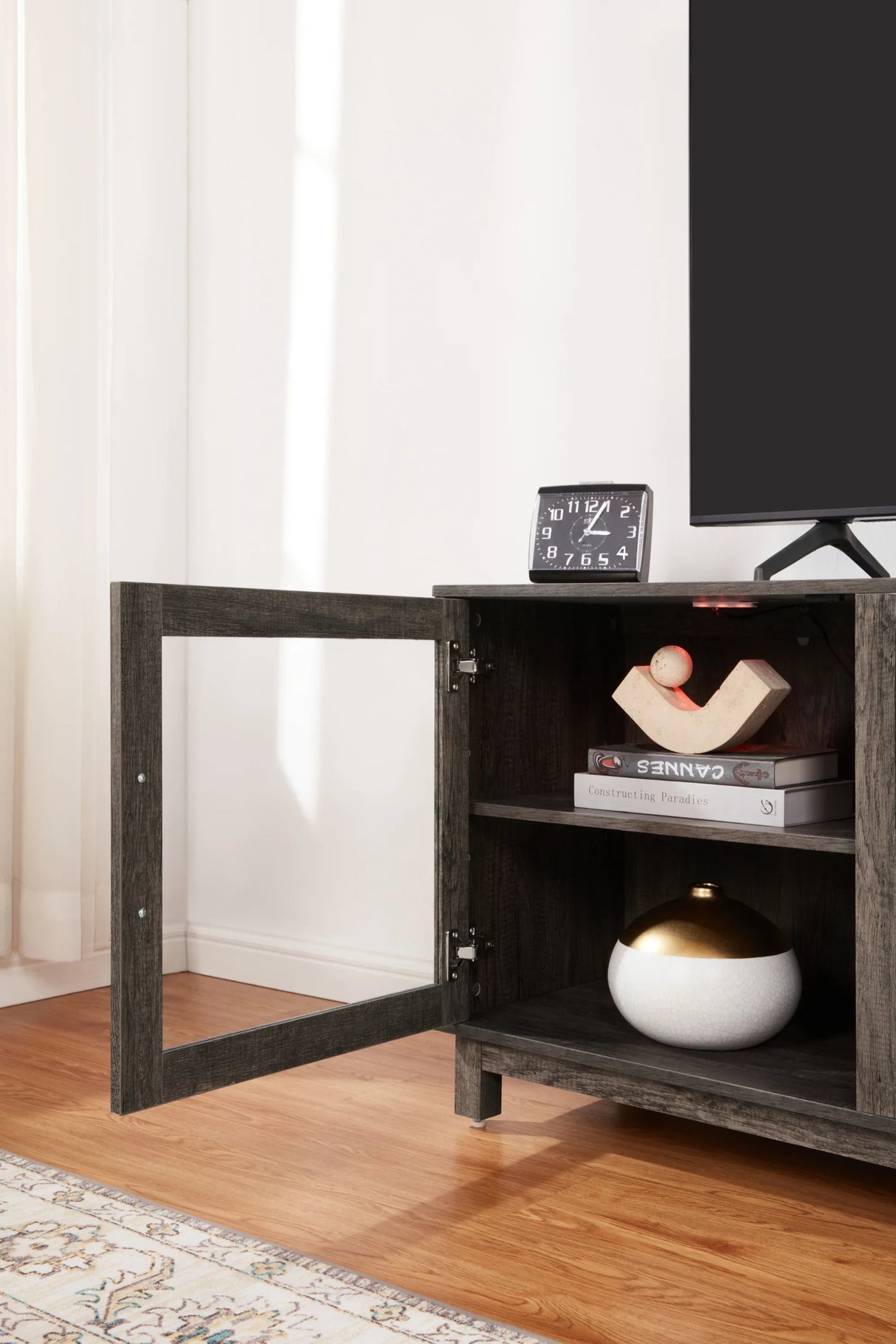 Summit Gray Fireplace TV Stand Console With Heater - Omega Lifestyles