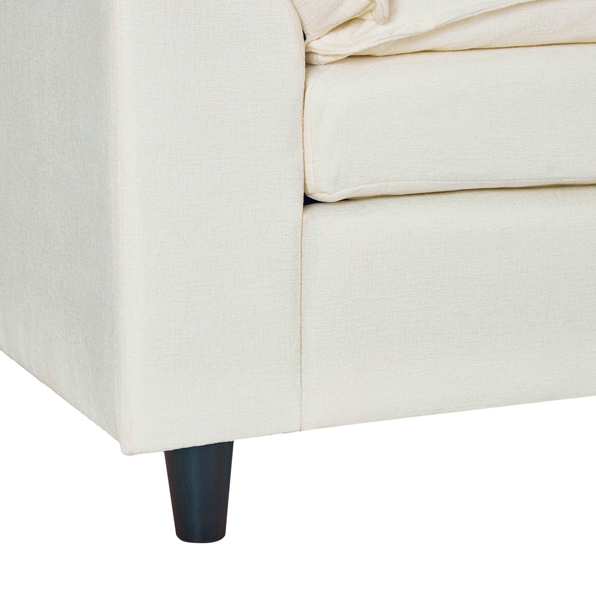 Beige Linen 3-Seat Storage Sofa With Soft Armrests - Omega Lifestyles