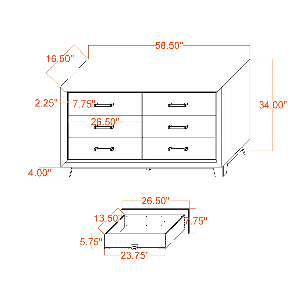 Full Urban Farmhouse Solid Wood 5-Piece Bedroom Set - Omega Lifestyles