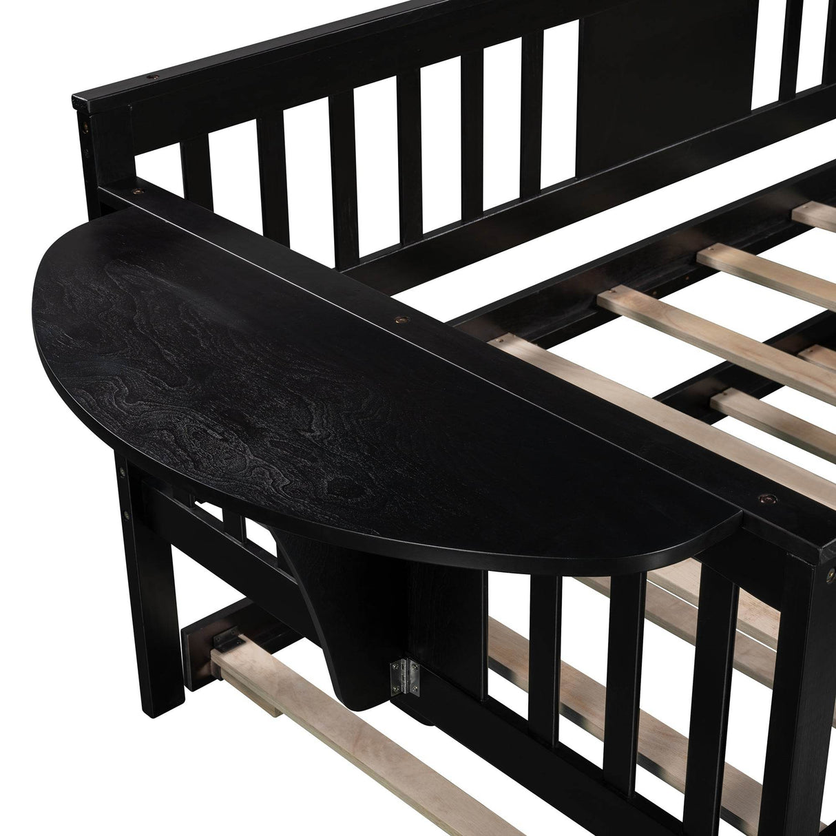 Twin Solid Wood Daybed With Trundle Espresso - Omega Lifestyles