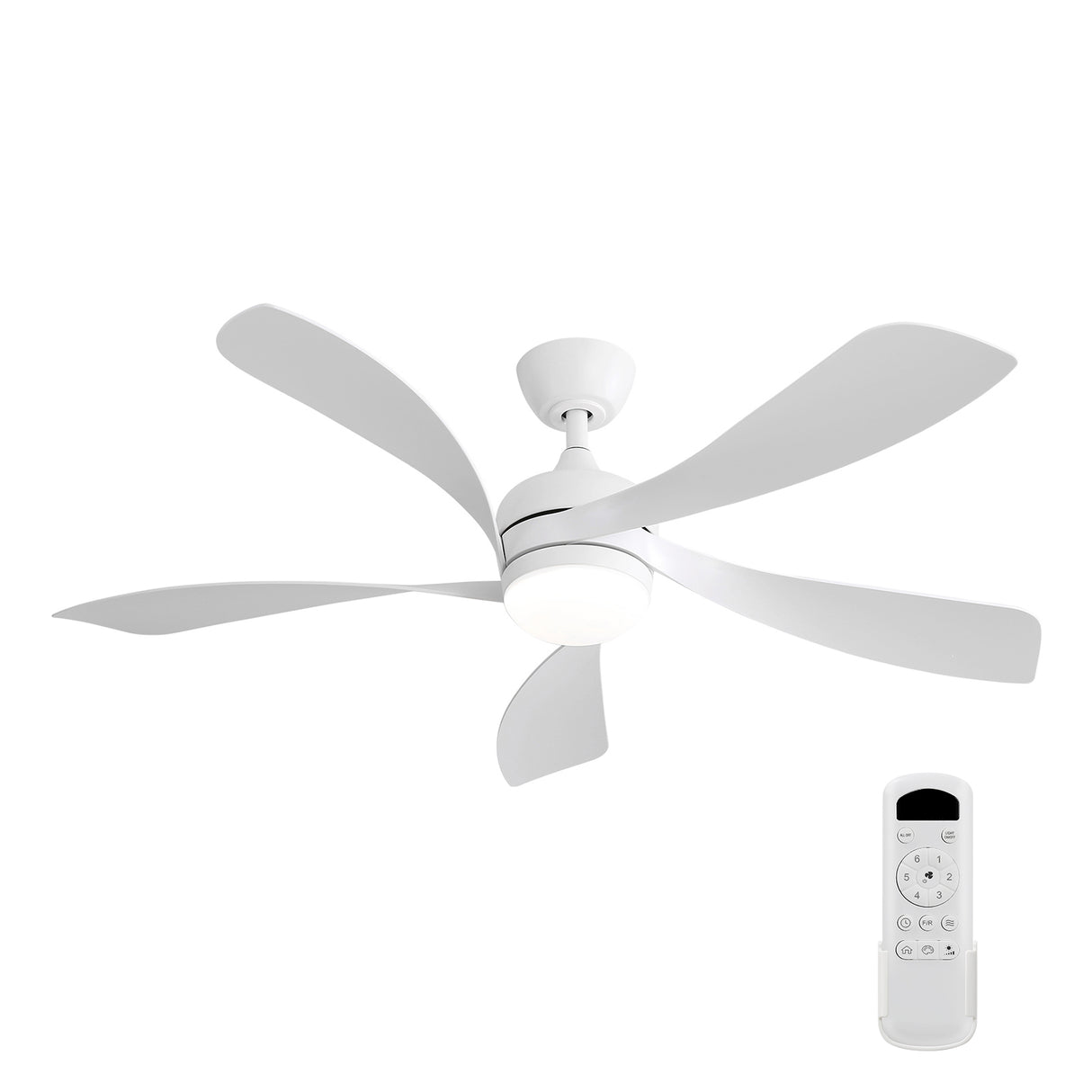 52-Inch Modern Remote Control Reversible LED Ceiling Fan