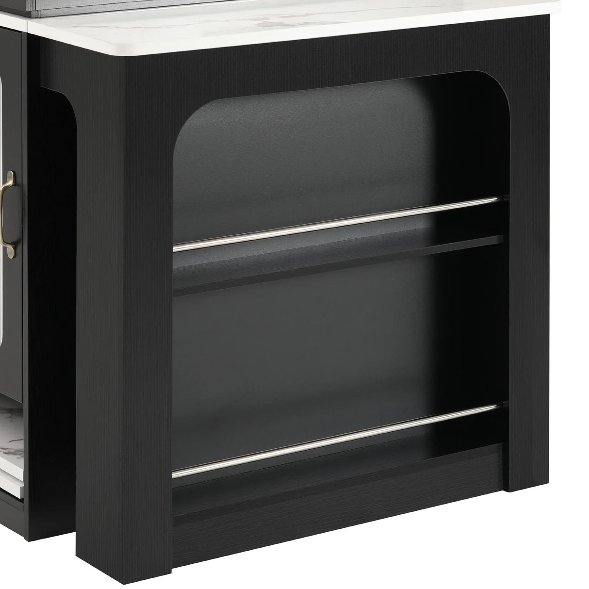 Extendable Dining Table Kitchen Island With Storage - Omega Lifestyles