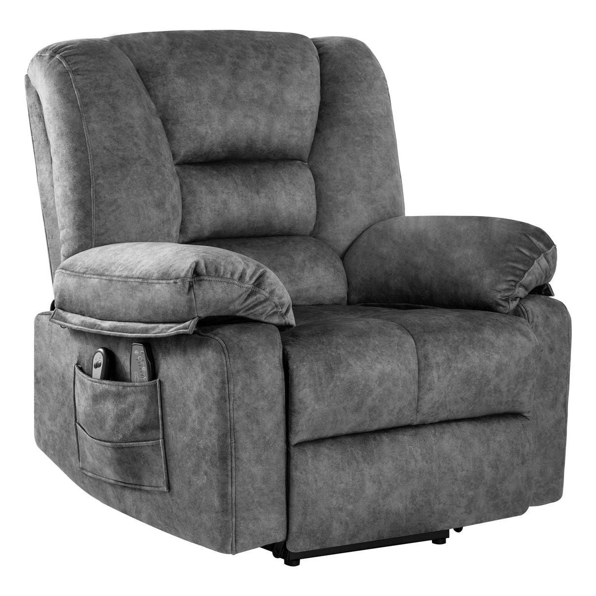 Power Lift Velvet Massage Recliner Chair Sofa
