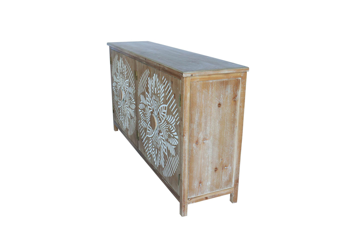Vintage American Design Accent Corner Cabinet With Storage - Sleep Galleria