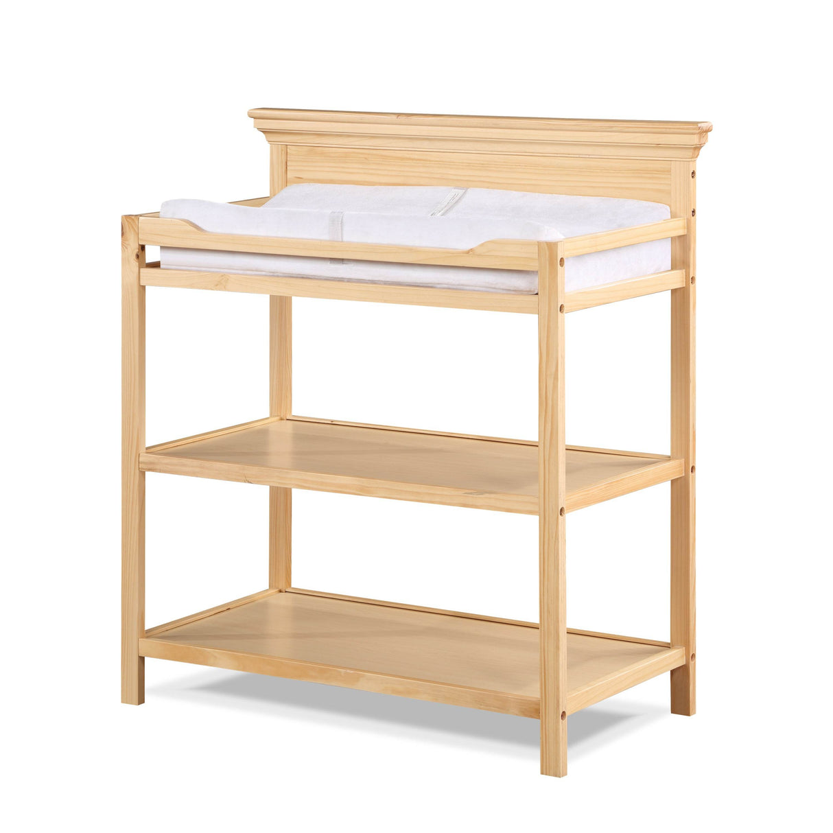 Universal Solid Wood Changing Table With Storage Shelves - Omega Lifestyles