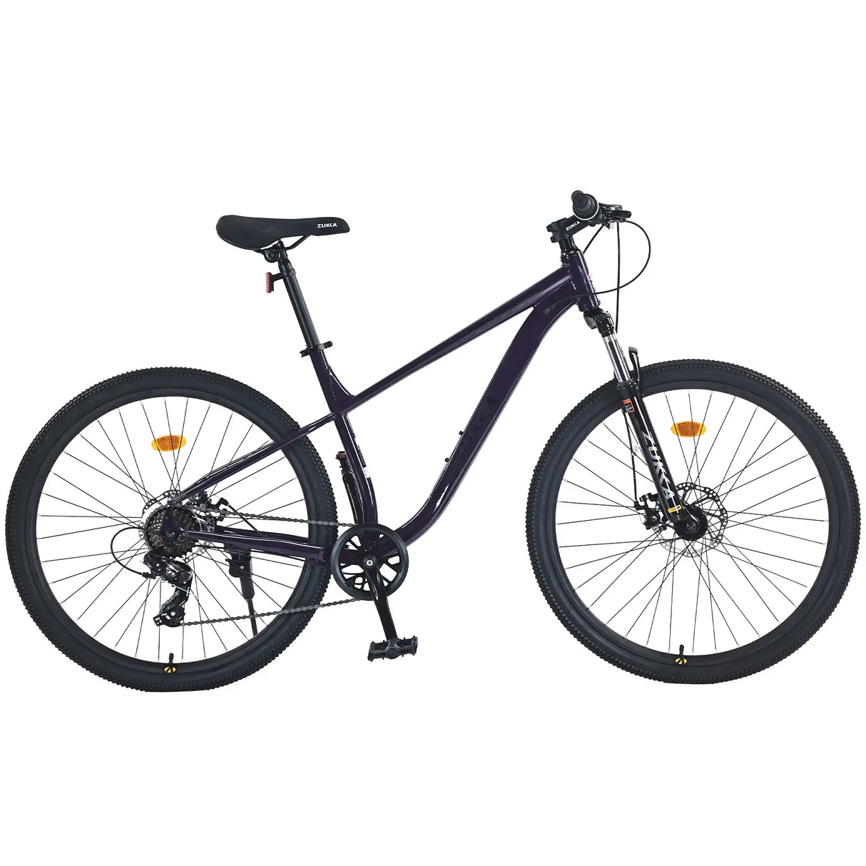 27.5-Inch 8-Speed Steel Frame Mountain Bike With Suspension - Omega Lifestyles