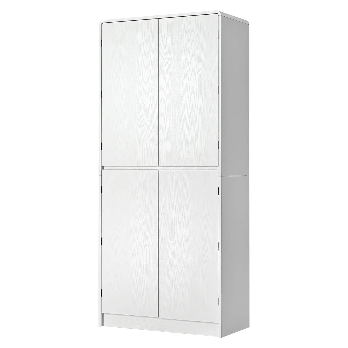 Modern Curved Design Kitchen Pantry Cabinet With Drawer - Omega Lifestyles