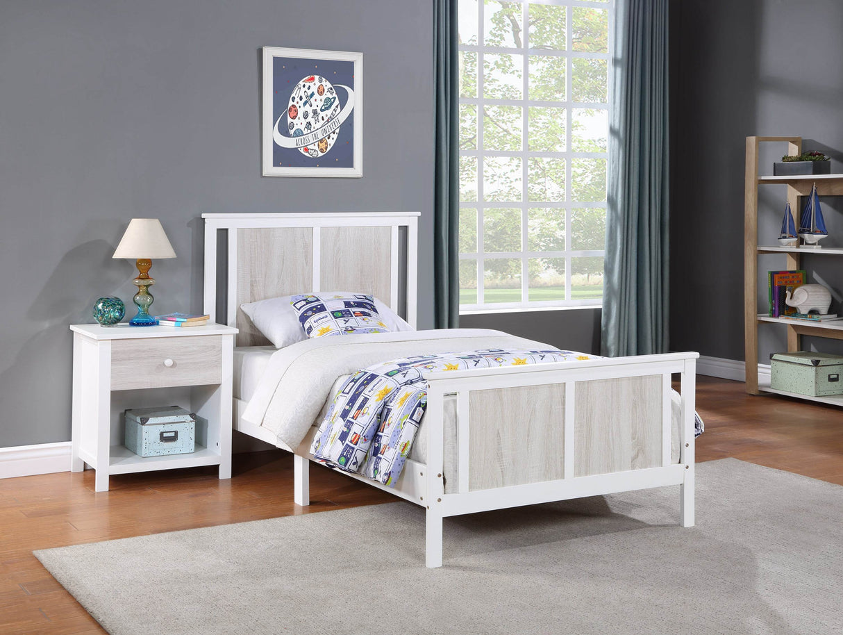 Solid Wood Twin Reversible Finish Children's Bed Frame