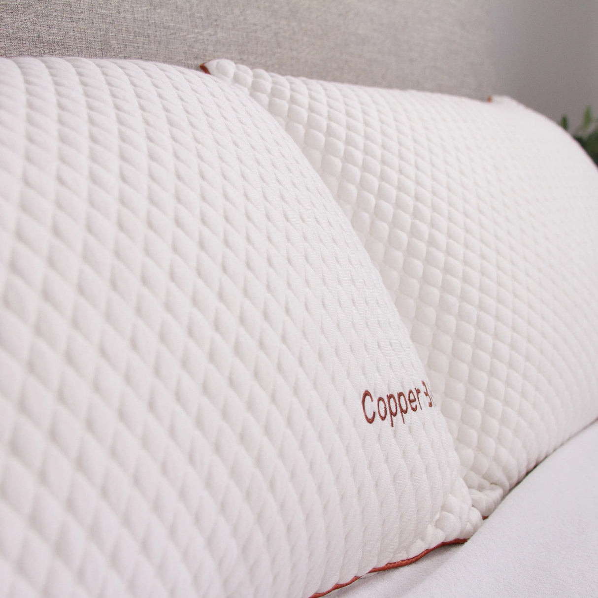 Copper-Infused Hybrid Memory Foam Cooling Pillow - Omega Lifestyles