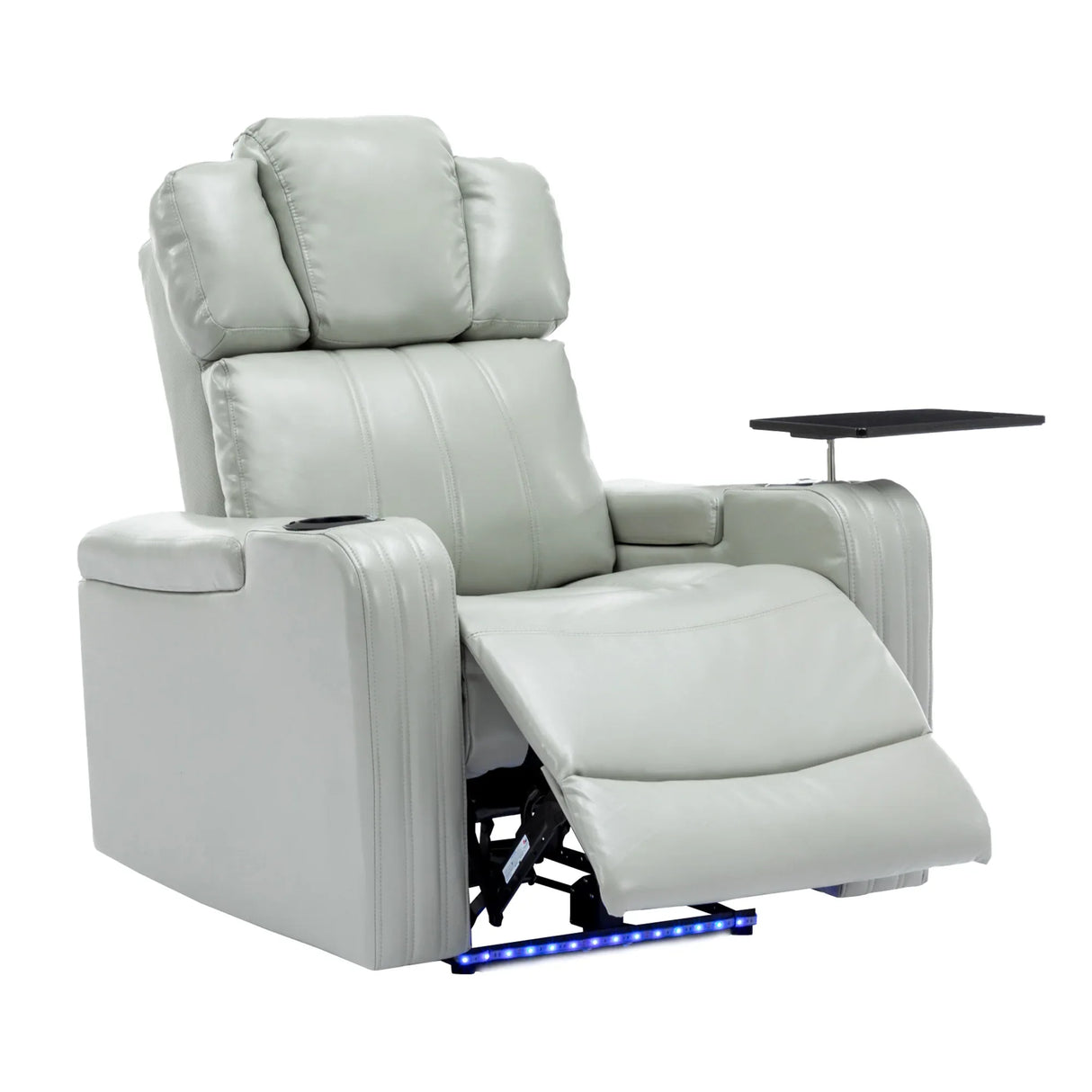 Modern PU Leather Power Recliner Chair With Bluetooth Speaker - Omega Lifestyles