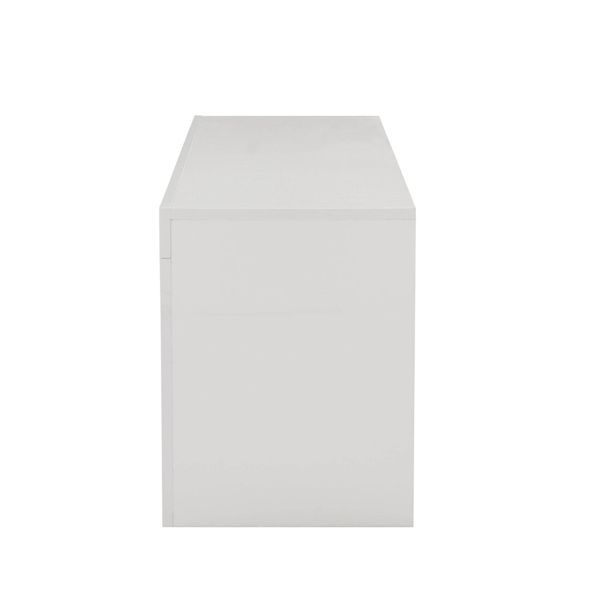 Modern White LED Backlit Particle Board TV Console - Sleep Galleria