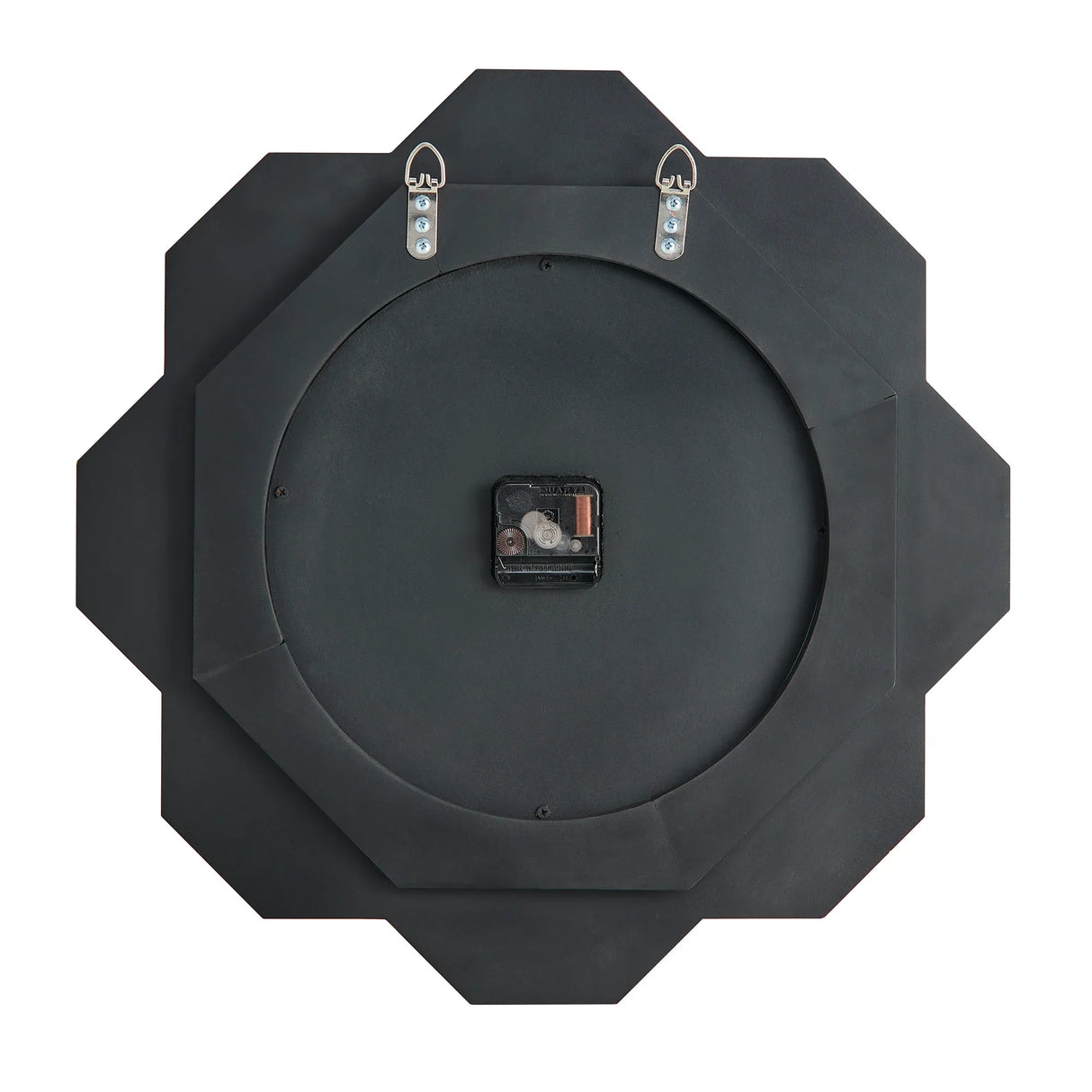 20-Inch Silver Mirrored Art Deco Wall Clock With Roman Numerals - Omega Lifestyles