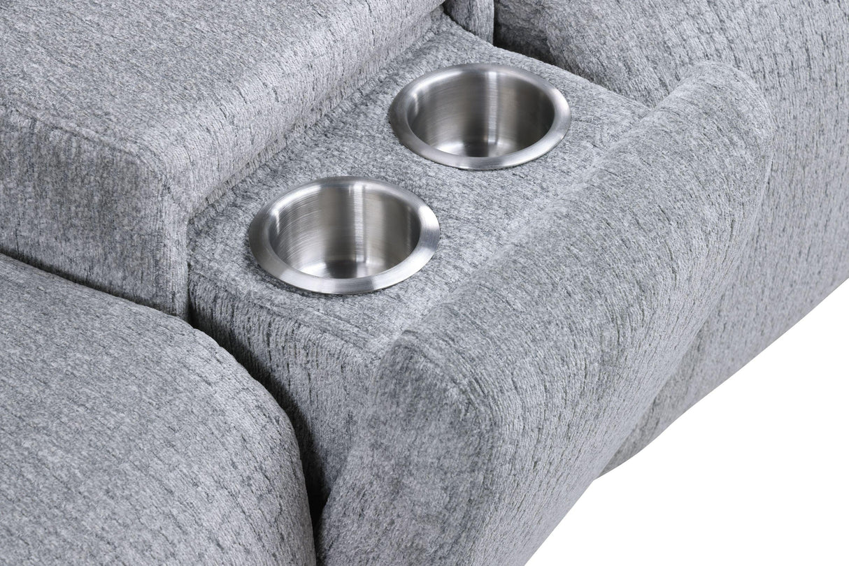 Fullar Modular Power Motion Sectional Sofa With Wireless Chargers And Speakers - Omega Lifestyles