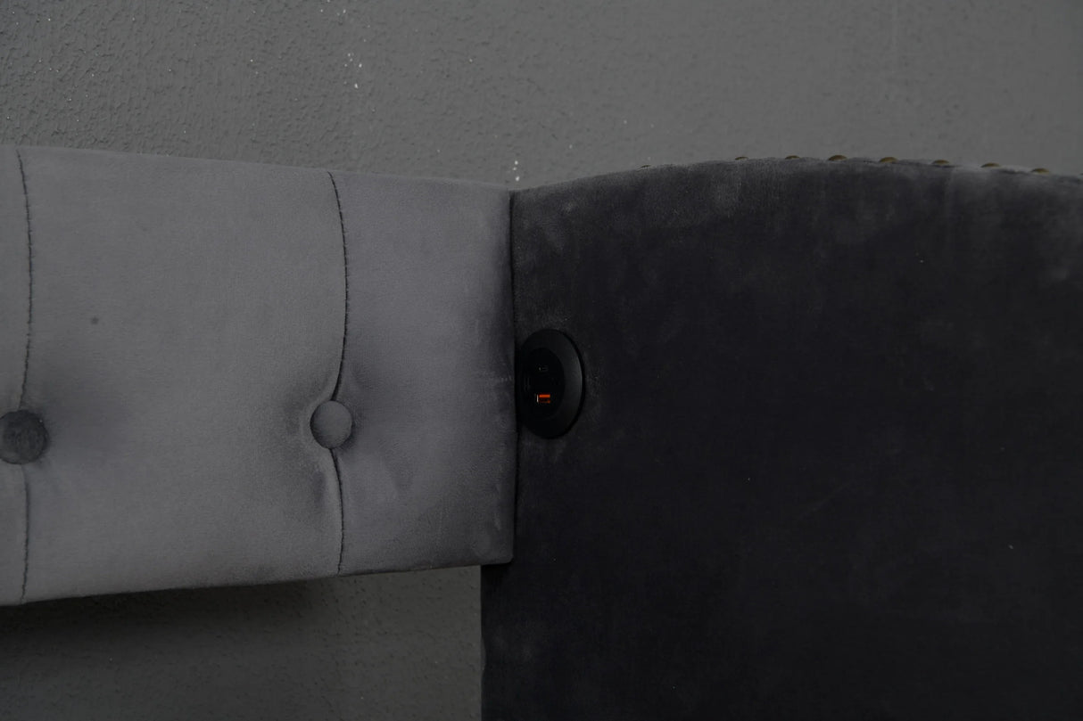 Twin Upholstered Velvet Wood Storage Daybed Frame - Omega Lifestyles