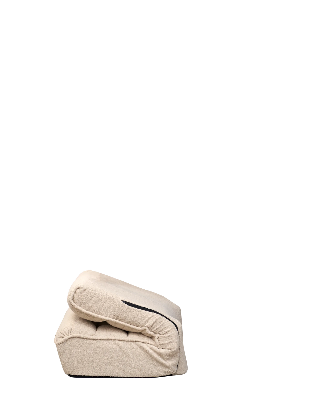 Adjustable White Japanese-Style Reclining Folding Floor Chair - Omega Lifestyles