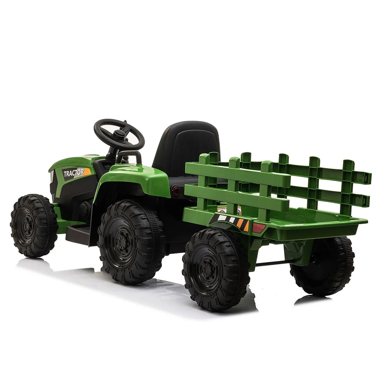 12V Battery Powered Kids Ride-On Tractor With Trailer - Omega Lifestyles