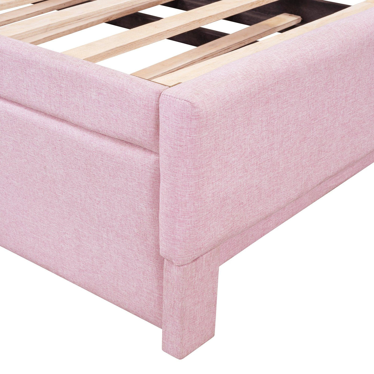 Twin Upholstered L-Shaped Daybed With Pop-Up Trundle - Omega Lifestyles