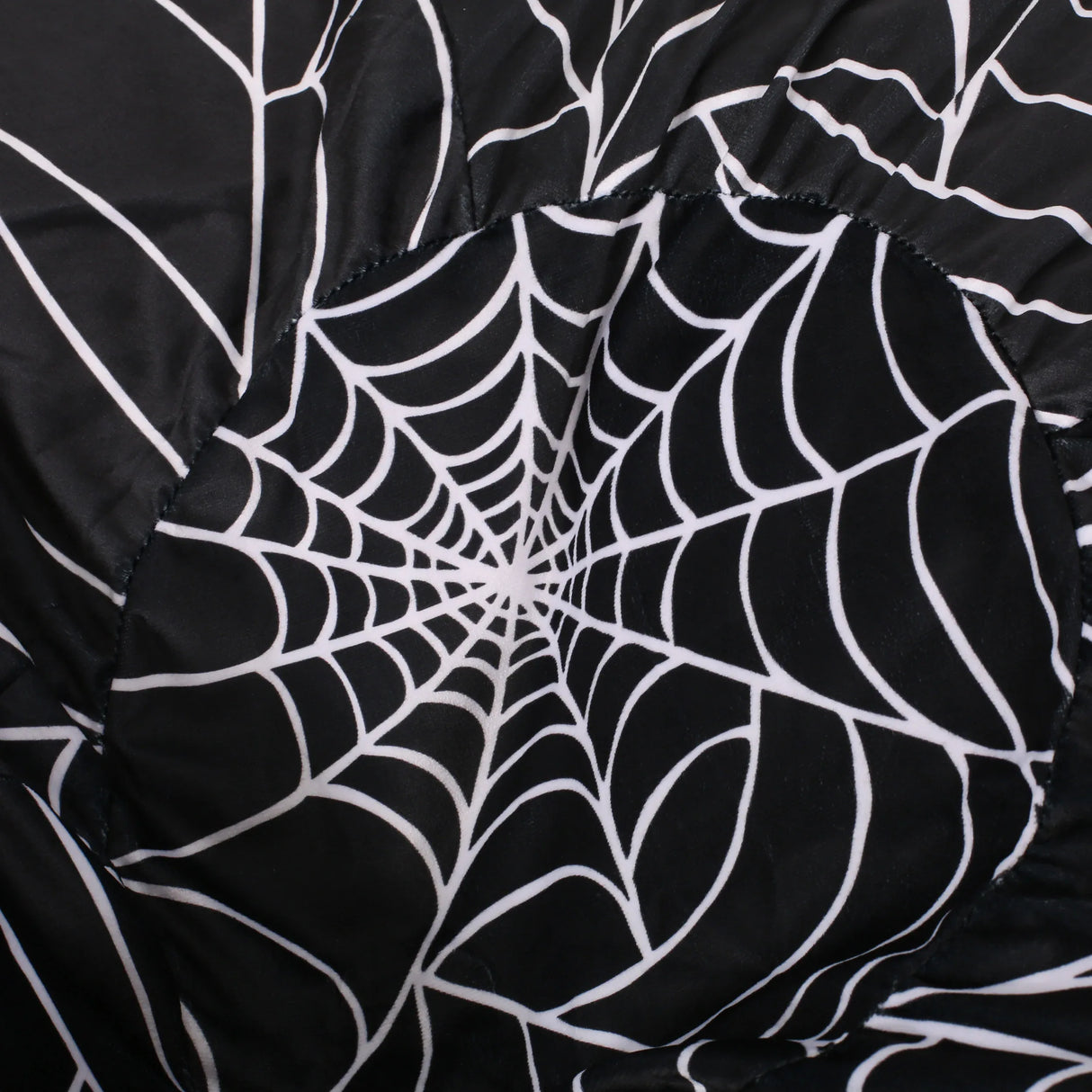 Halloween Spiderweb 3-Foot Foam Filled Fabric Bean Bag Chair - Omega Lifestyles