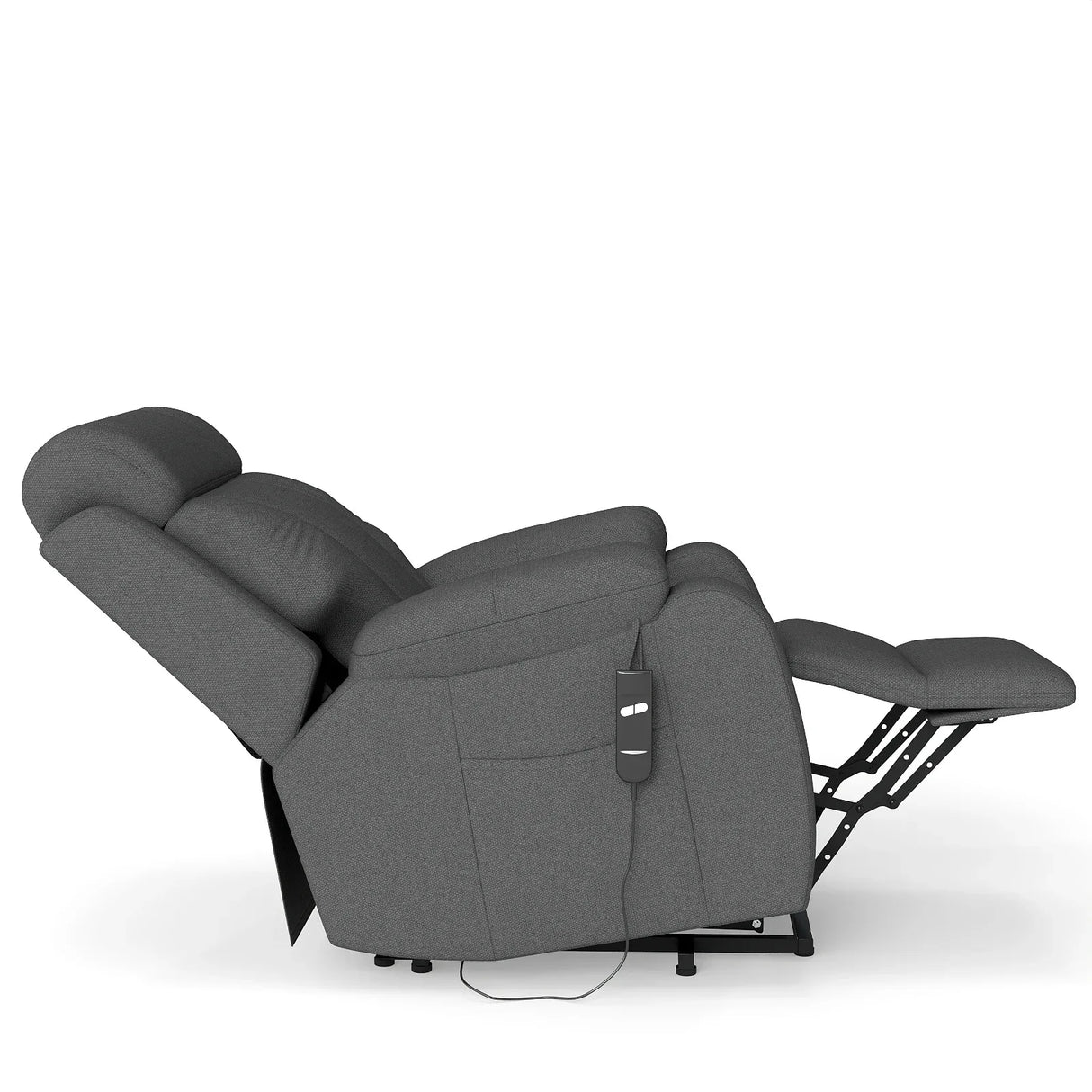 Power Lift Plush Snowflake Velvet Recliner Chair - Omega Lifestyles