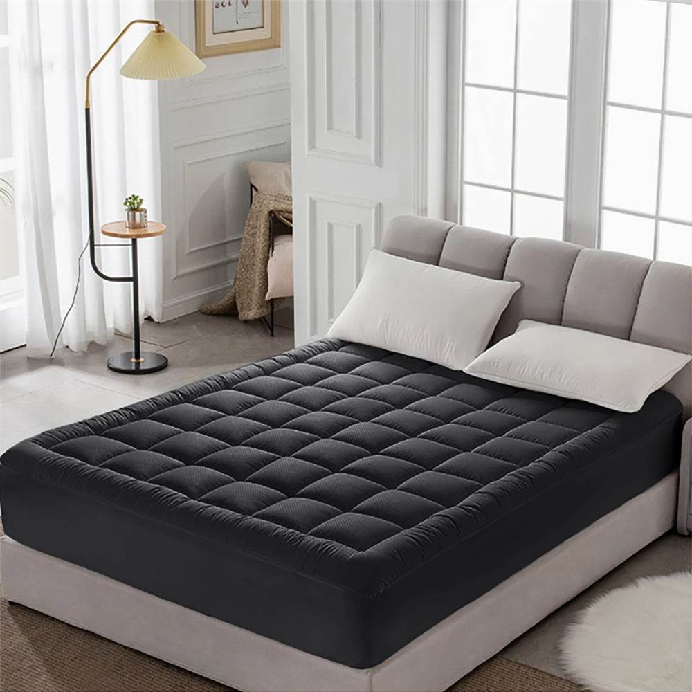 Plush 450g Cotton Quilted Queen Mattress Pad - Sleep Galleria
