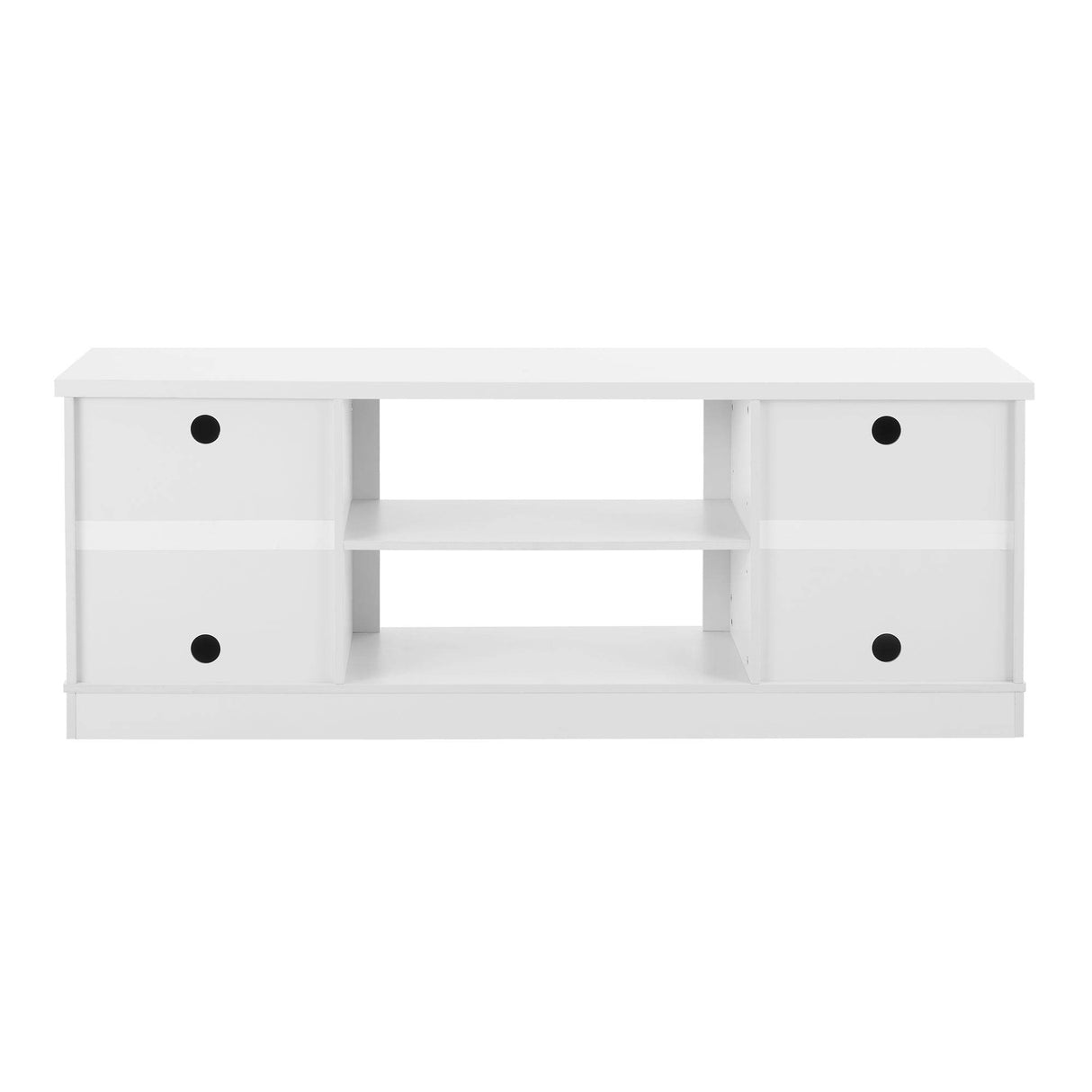 Modern Farmhouse White MDF TV Media Stand Console - Sleep Galleria