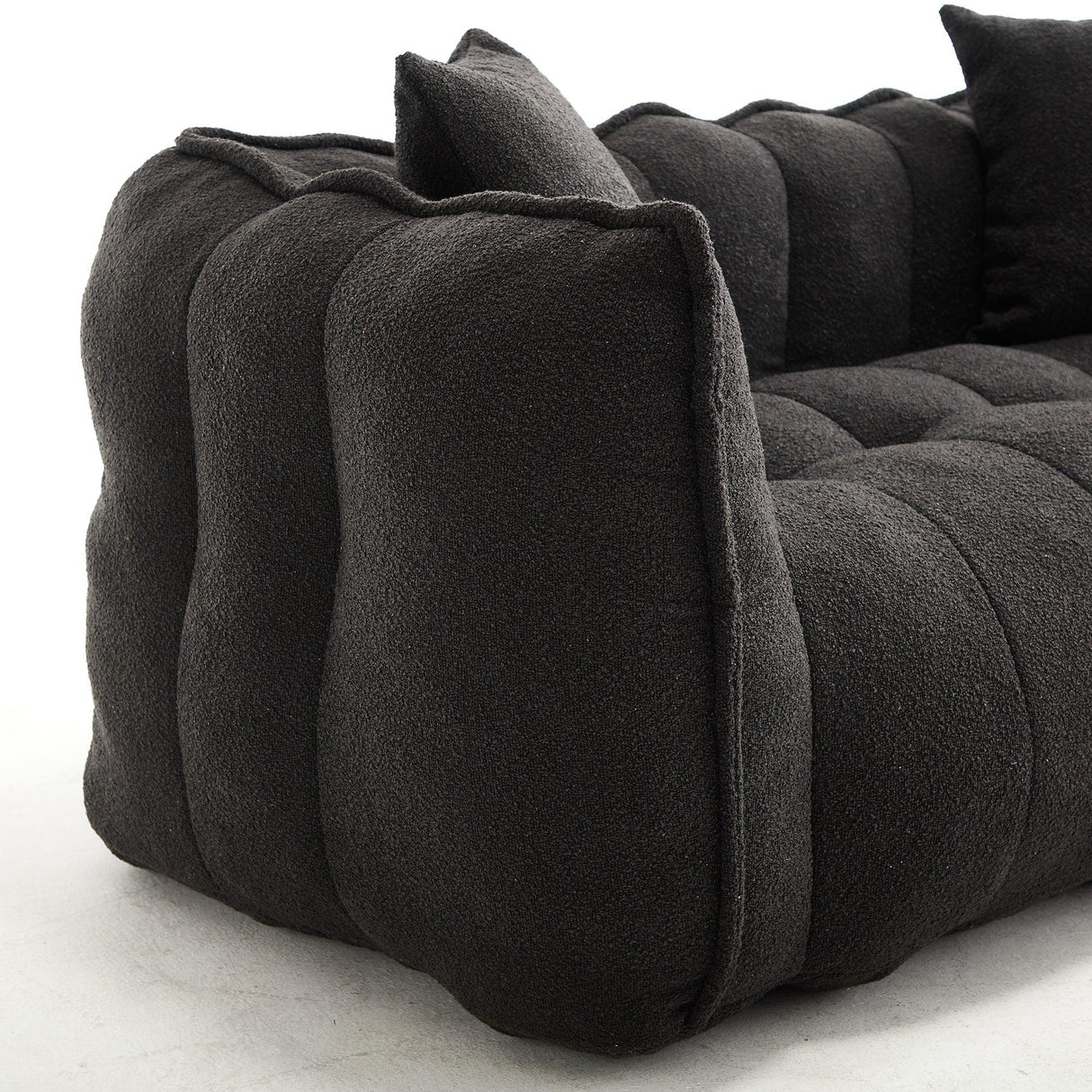 Cozy Chenille Bean Bag Chair With High Resilience Foam - Omega Lifestyles