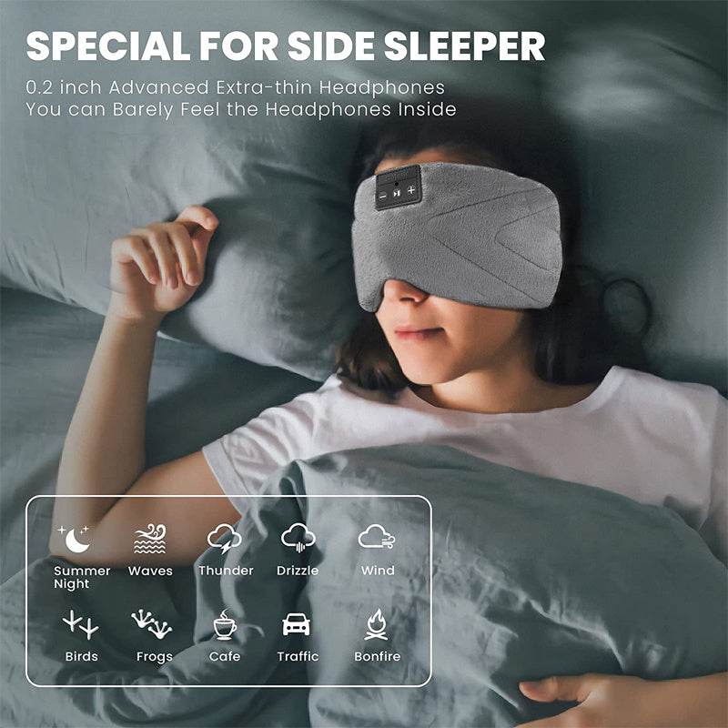 Bluetooth White Noise Sleep Mask With Stereo Sound - Sleep Galleria