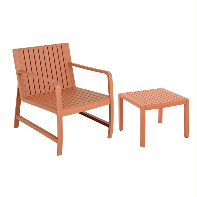 2-Piece Weatherproof Indoor Outdoor Polypropylene Furniture Set - Omega Lifestyles