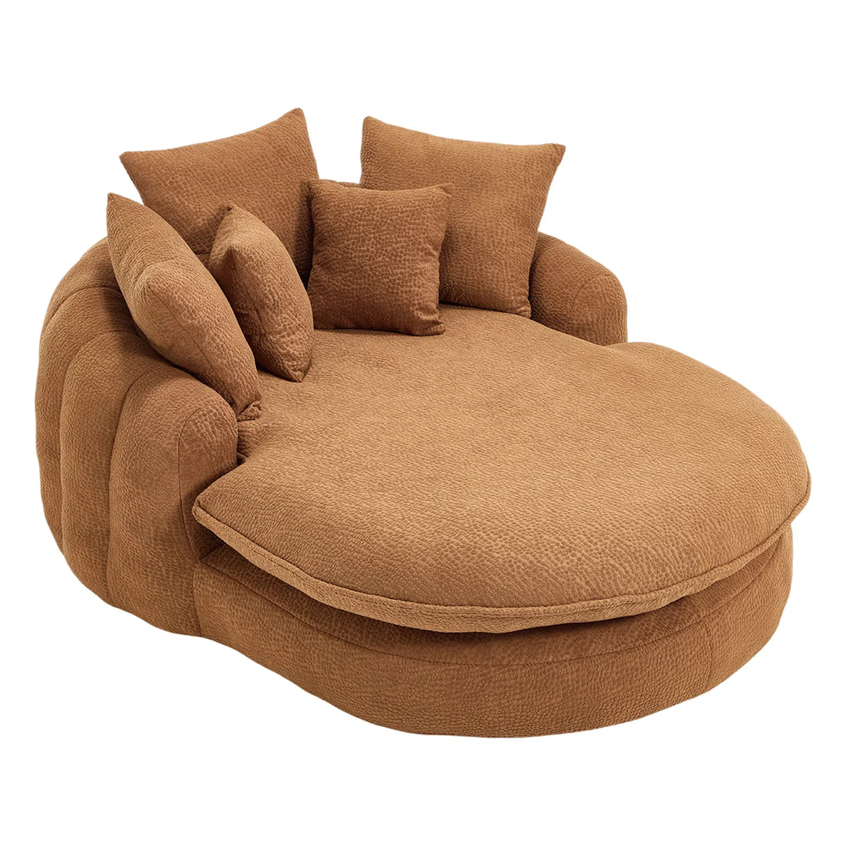 Oversized Chenille Memory Foam Bean Bag Sofa With Pillows - Omega Lifestyles