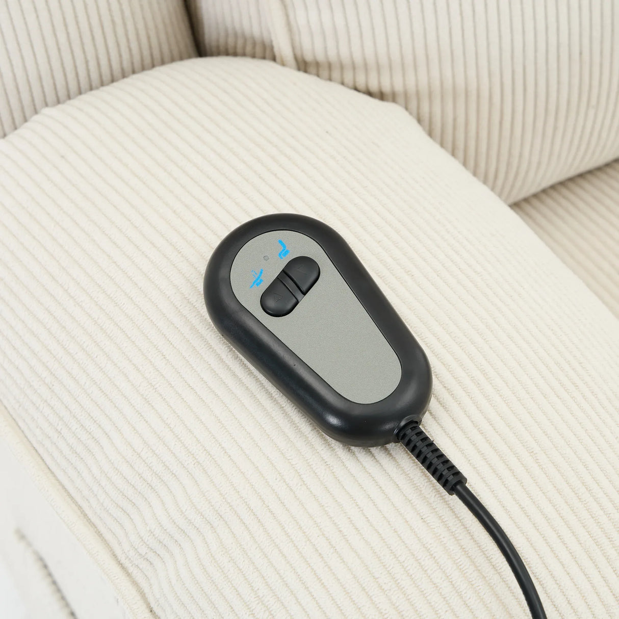 Ivory Remote-Controlled Heated Massage Assistive Recliner - Omega Lifestyles