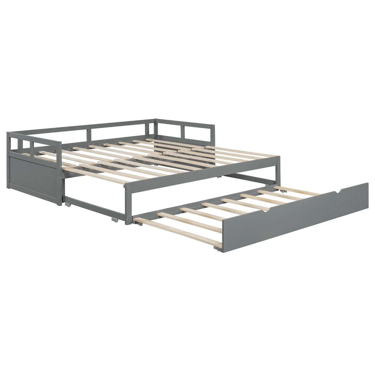 Twin Extending Solid Wood Daybed With Pull-Out Trundle - Omega Lifestyles