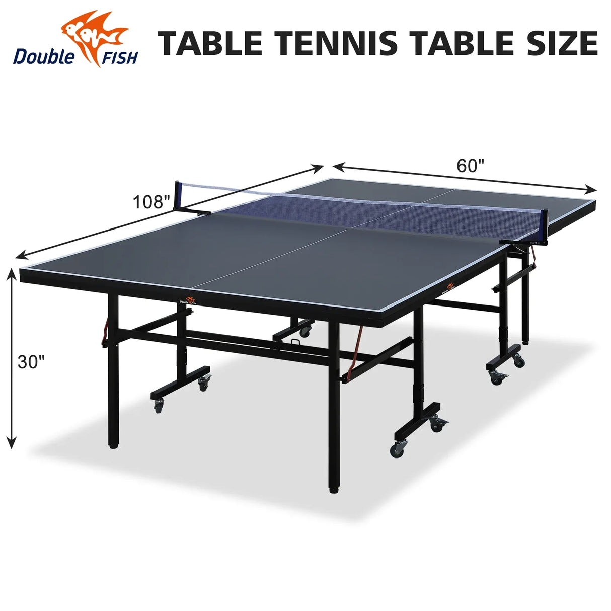 9-Ft Foldable Portable Indoor Table Tennis Table Set - Omega Lifestyles