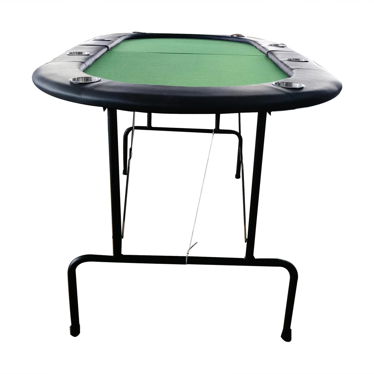 Foldable 73-Inch Modern Wood Poker Table With Cup Holders - Omega Lifestyles
