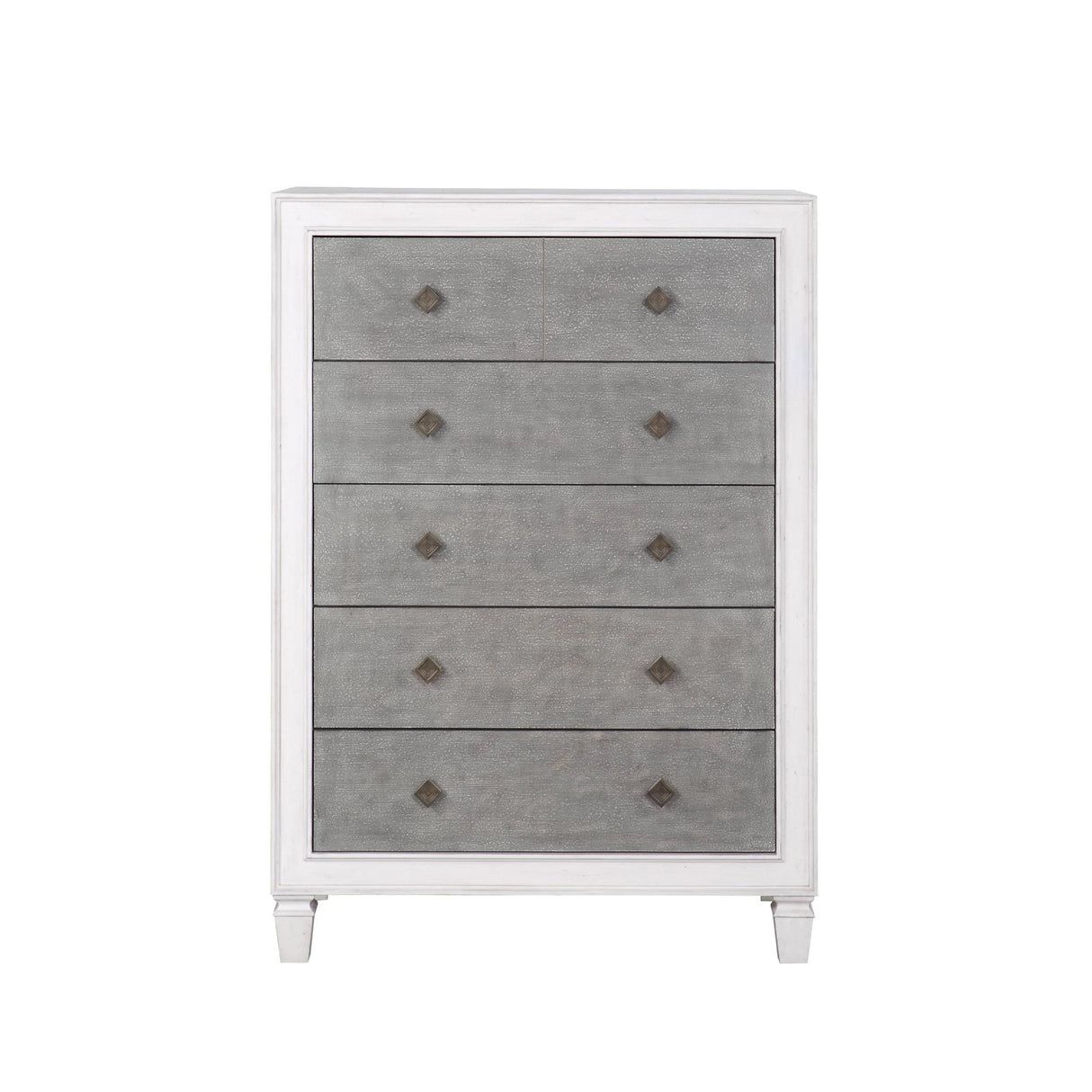 Transitional White Synthetic Wood Storage Chest - Omega Lifestyles