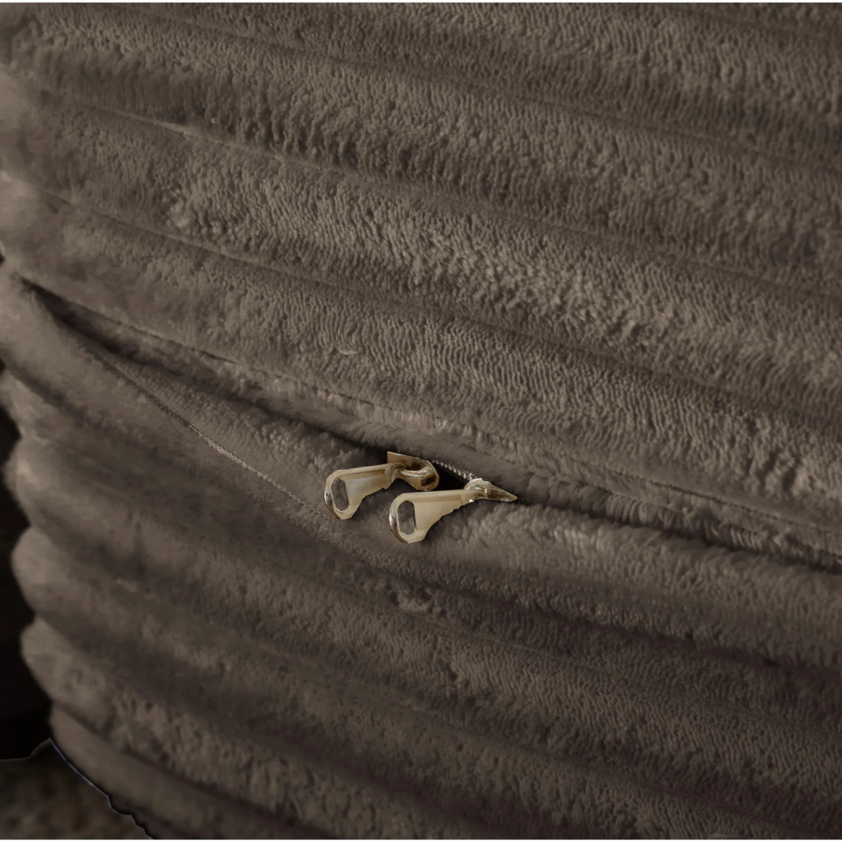 Full Size Plush Corduroy Foam Folding Sofa Bed With Pillows - Omega Lifestyles