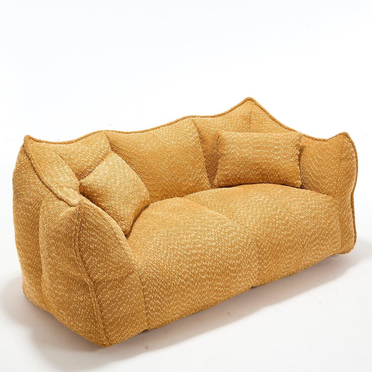 Chenille Dual Bean Bag Chair With Foam Core - Omega Lifestyles